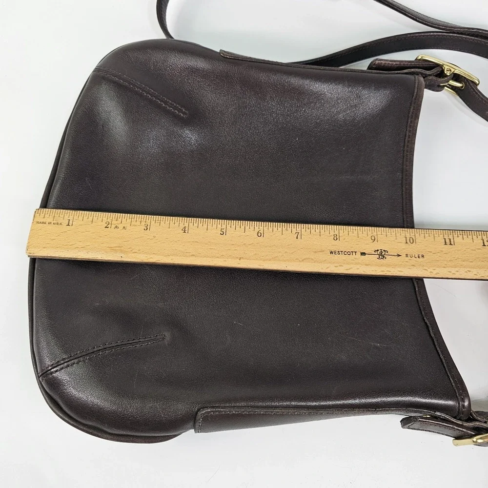 Vintage COACH 9204 Leather Crossbody Bag Made In USA Adjustable Belt Strap